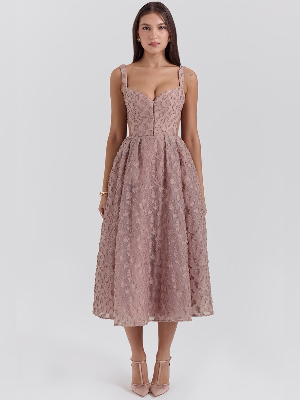 HOUSE OF CB Lovely Rose Midi Dress